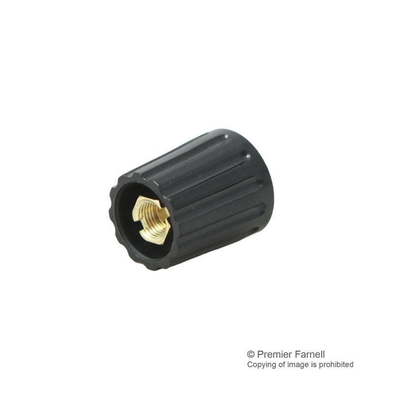 ELMA 020-3420 Knob, Round Shaft, 6 mm, Nylon (Polyamide), Round, 14.5 mm