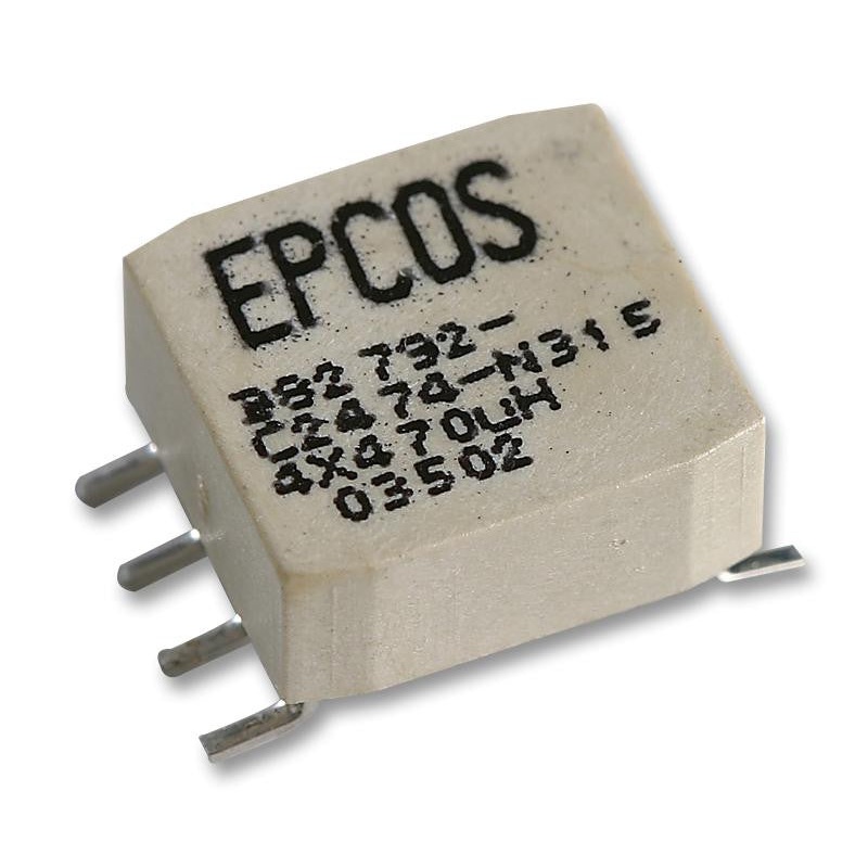 EPCOS B82792C2475N365 Choke, Common Mode, 4.7 mH, B82792C2 Series, 300 mA, 11.5mm x 10.5mm x 7.3mm