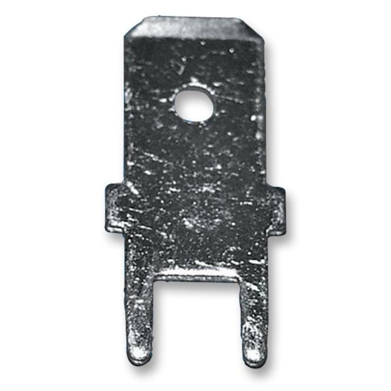 Ettinger 19.68.063 PCB Terminal 6.35mm x 0.81mm 0.25 0.032 Brass 1.3 mm Tin