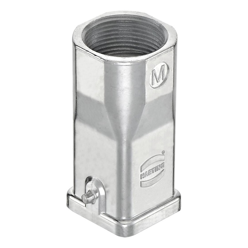 HARTING 19620031445 Heavy Duty Connector Hood, M25, Han EMC Series, 180, Zinc Body, Harting Han 3A Inserts & Modules
