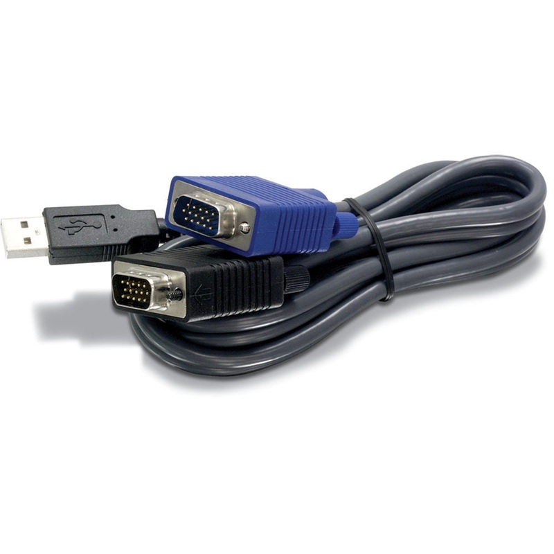 TRENDnet USB / VGA KVM Cable (Black, 6′)