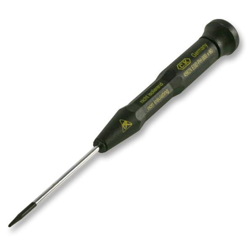 CK TOOLS T4882X000ES PH000 x 60mm Xonic ESD Precision Electronics Philips Screwdriver