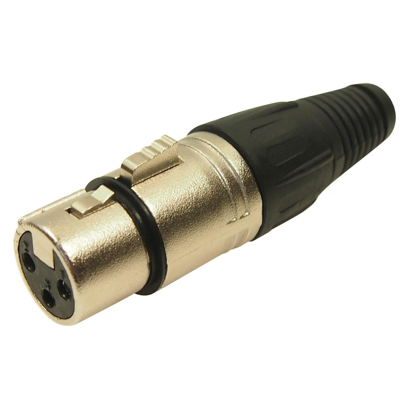 CLIFF ELECTRONIC COMPONENTS FC6140 3 Pole XLR Socket, Solder Termination