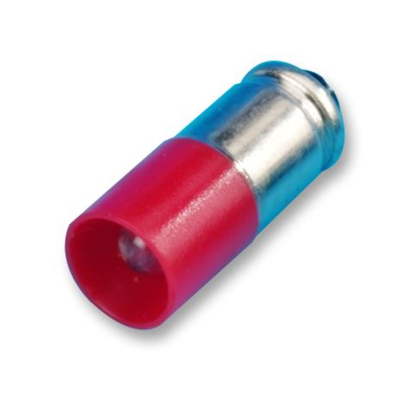 CML INNOVATIVE TECHNOLOGIES 1512145UR3 LED Replacement Lamp, Midget Groove / S5.7s, Red, T-1 3/4 (5mm), 630 nm, 330 mcd