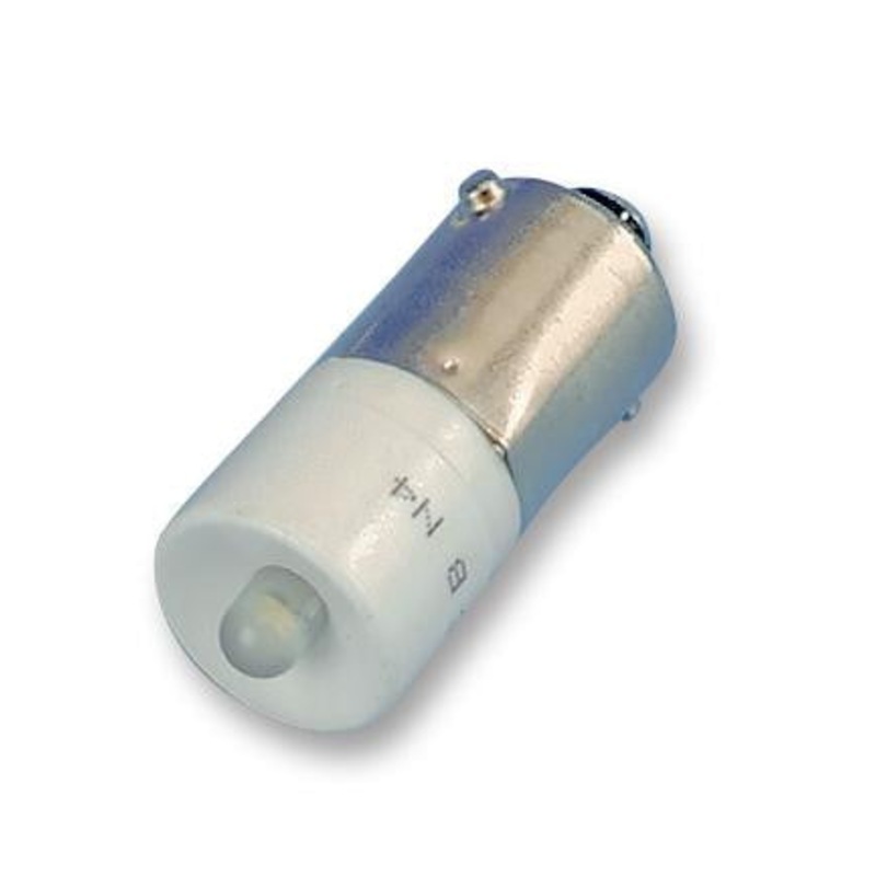 CML INNOVATIVE TECHNOLOGIES 1860265W3 BA9S 48VAC/DC LED, White Clr