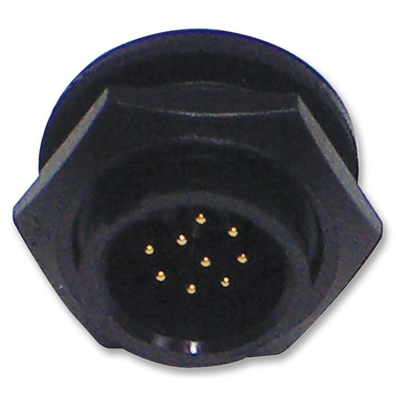 CONXALL 4182-3PG-300 Circular Connector, Panel Mount Plug, 3 Contacts, Solder Pin, Nylon (Polyamide) Body