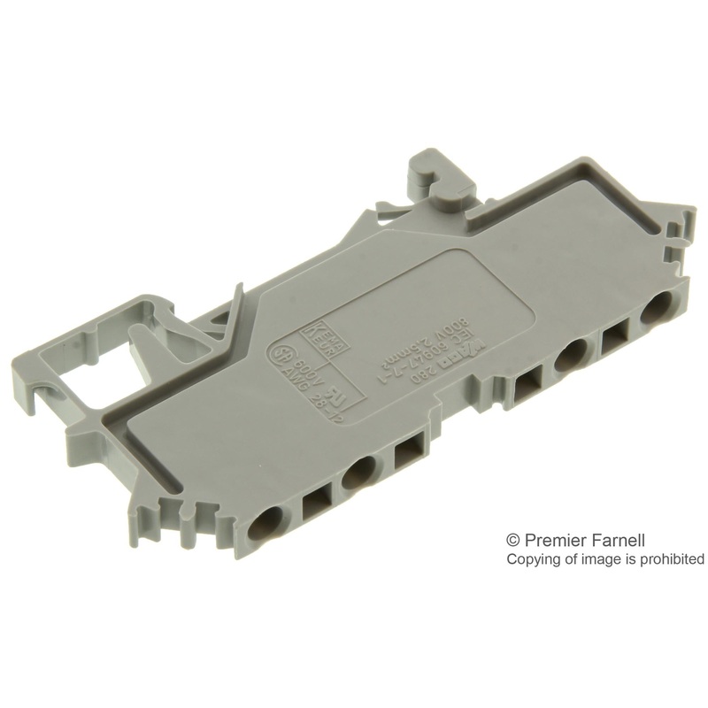 WAGO 280-626 TERMINAL BLOCK, DIN RAIL, 4 POSITION, 28-12AWG