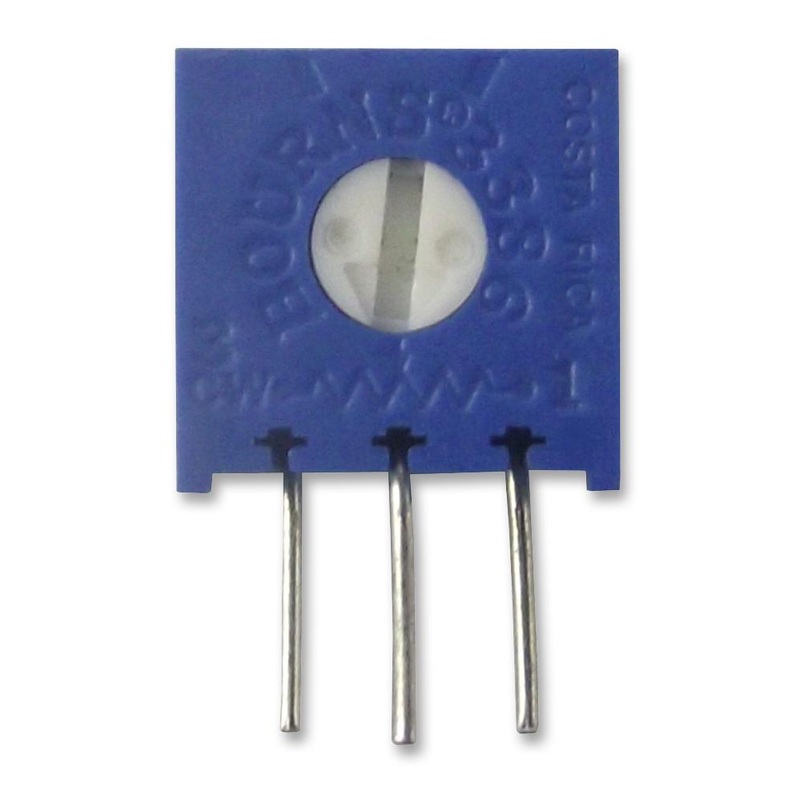 Bourns 3386X-1-102LF Trimpot Single Turn Cermet Side Adjust 1 Kohm Through Hole Turns