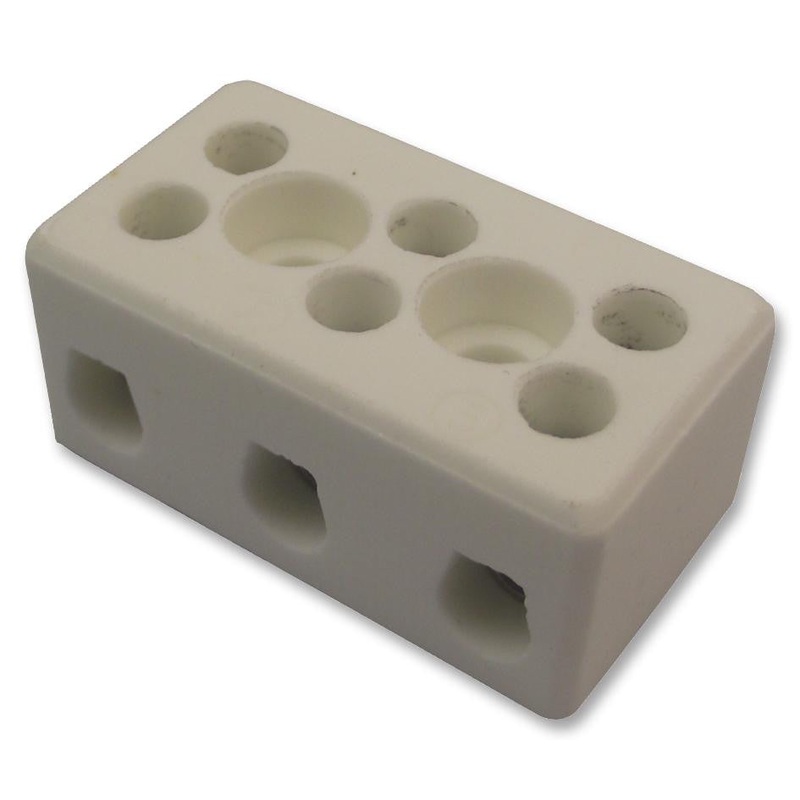 CAMDENBOSS CHTB10/3N Panel Mount Barrier Terminal Block, 14 mm, 57 A