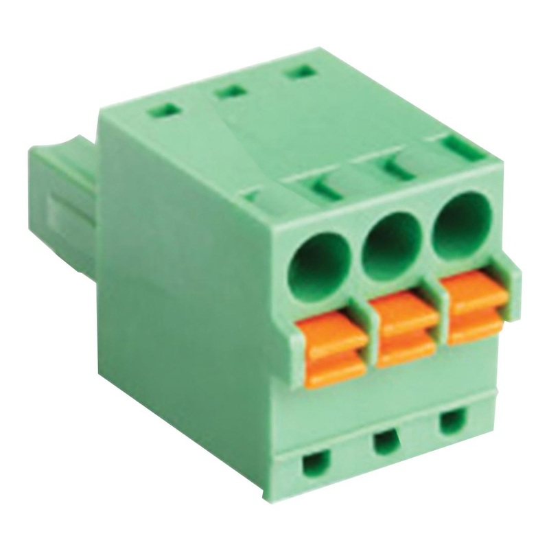 Camdenboss CSTBP92HE/3 Pluggable Terminal Block 3.81 mm 3 Ways 28AWG to 16AWG 1.31 mm Push In 10 A New