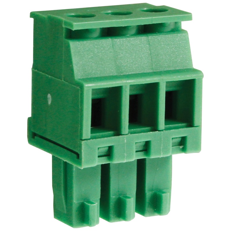 CAMDENBOSS CTBP92VE/3S Pluggable Terminal Block, 3.81 mm, 3 Ways, 28 AWG, 16 AWG, 1 mm, Clamp