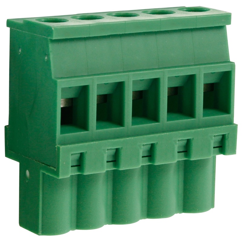 CAMDENBOSS CTBP92VJ/5S Pluggable Terminal Block, 5.08 mm, 5 Ways, 28 AWG, 14 AWG, 1.5 mm, Clamp