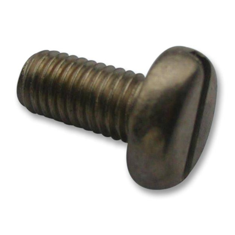 TR FASTENINGS M36 PSA2MCS100- Machine Screw, M3, Stainless Steel, 6 mm, Pan Head Slotted