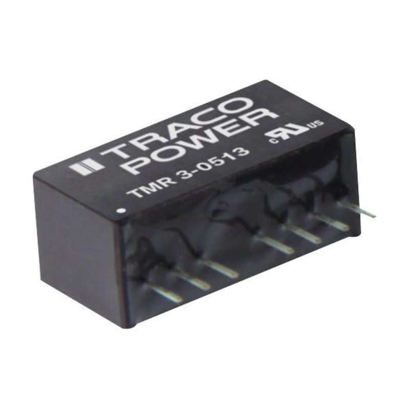 TRACOPOWER TMR 3-2413 Isolated Board Mount DC/DC Converter, Regulated, 1 Output, 3 W, 15 V, 200 mA