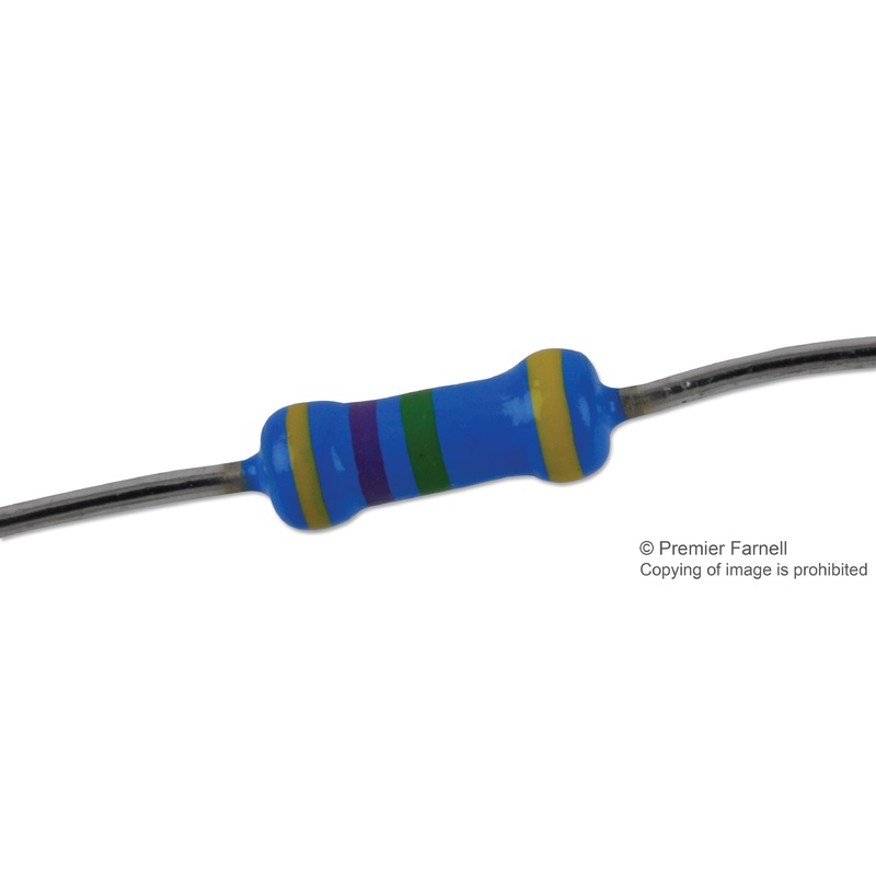 VISHAY HVR2500004704JA100 Through Hole Resistor, 4.7 Mohm, 1.6 kV, Axial Leaded, 250 mW,  5%, HVR25 Series
