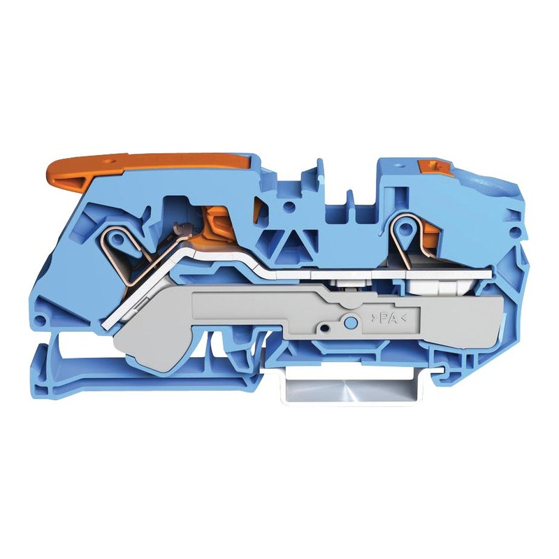 Wago 2116-5204 DIN Rail Mount Terminal Block 2 Ways 20 AWG 6 16 mm Clamp 76 A