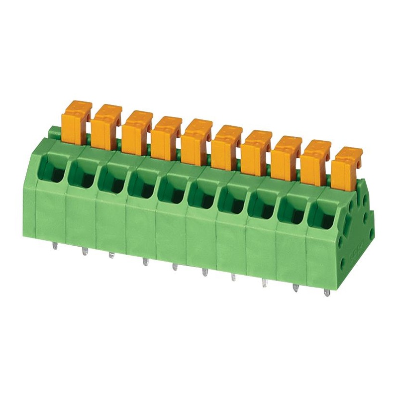 Phoenix Contact SPTAF 1/ 3-35-LL Wire-To-Board Terminal Block 3.5 mm 3 Ways 24 AWG 18 1 mm Push In