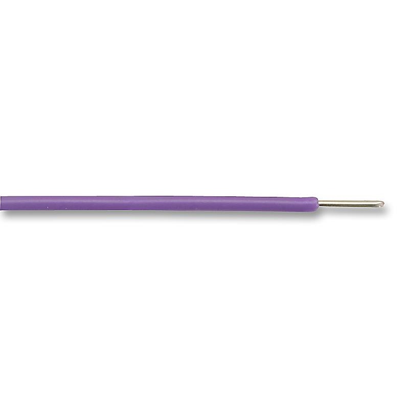 PRO POWER MC6A-1/0.6T2-VT-100 Wire, Solid, Equipment, Per Metre, PVC, Purple, 23 AWG, 0.28 mm