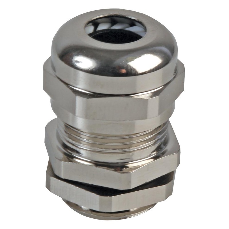 PRO Power PP002681 Cable Gland M16 x 1.5 5 mm 8 Brass Metallic – Nickel Finish
