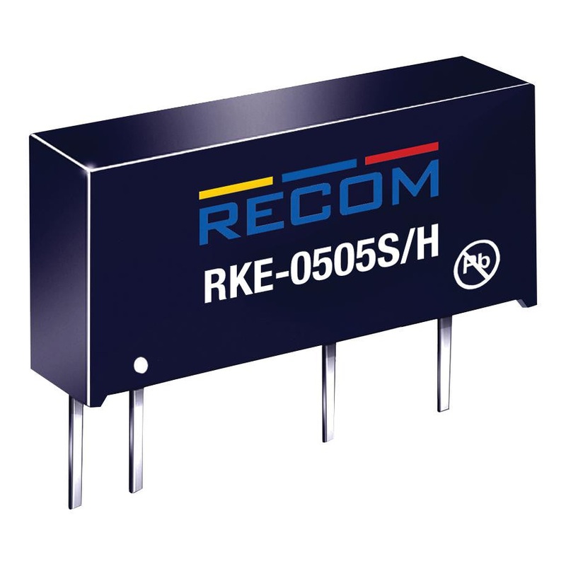 RECOM POWER RKE-0505S/H Isolated Board Mount DC/DC Converter, Fixed, 1 Output, 4.5 V, 5.5 V, 1 W, 5 VDC