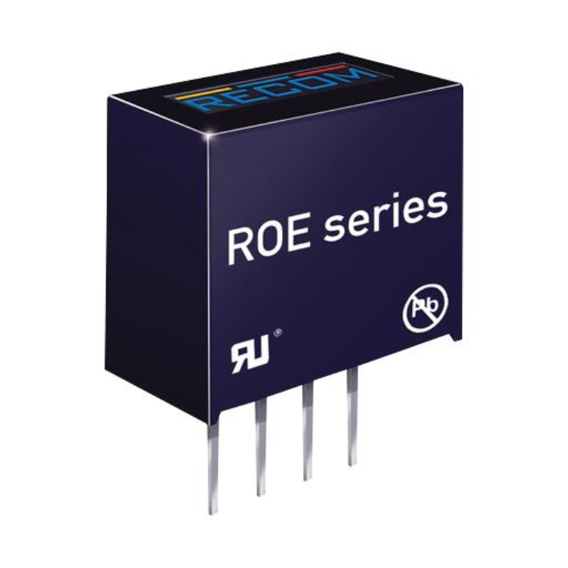 Recom Power ROE-0515S Isolated Board Mount DC/DC Converter ITE 1 Output W 15 V 66 mA