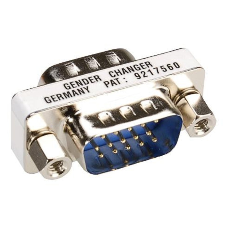 ROLINE 12.03.2016 D Sub Connector Adaptor, High Density D Sub, Plug, 15 Ways, High Density D Sub, Plug, 15 Ways