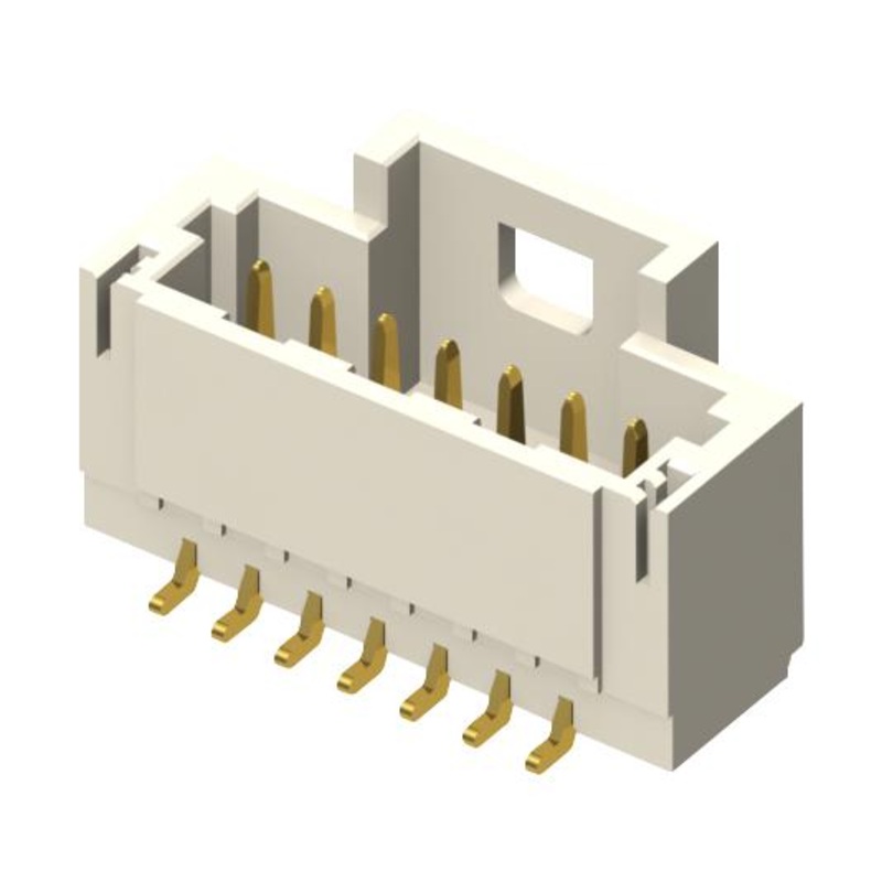 Samtec T1M-05-F-SH-L-K T1M-05-F-SH-L-K Pin Header Wire-to-Board 1 mm Rows 5 Contacts Surface Mount Right Angle T1M
