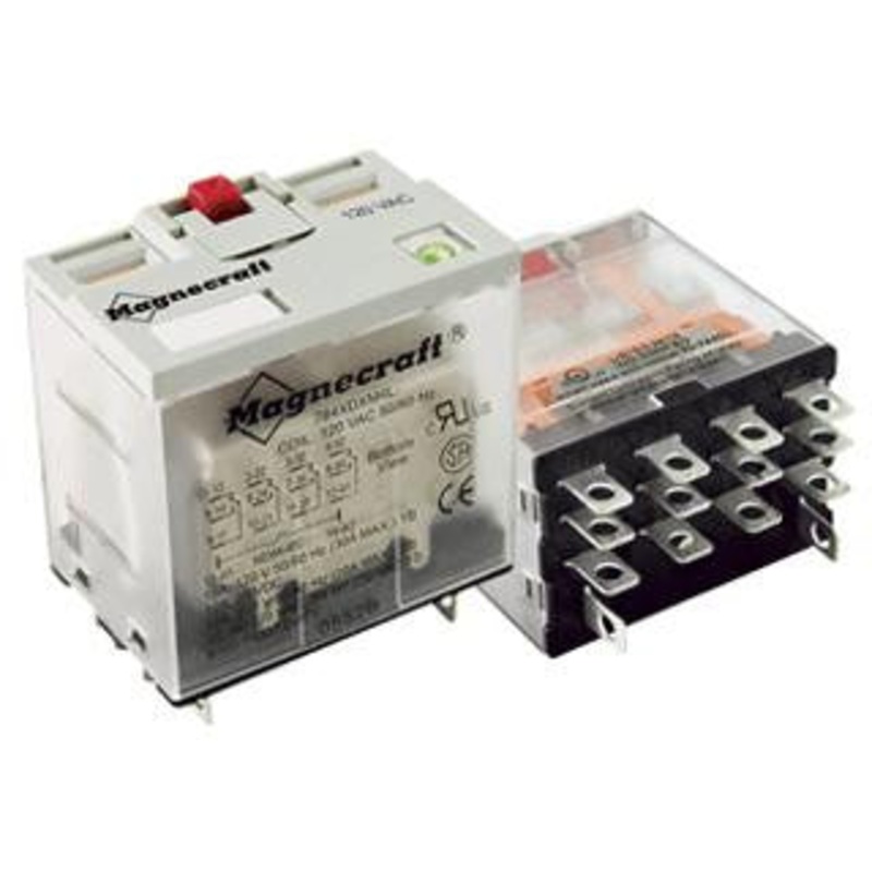SCHNEIDER ELECTRIC/MAGNECRAFT 784XDXM4L-24D RELAY, 4PDT, 277VAC, 28VDC, 12A