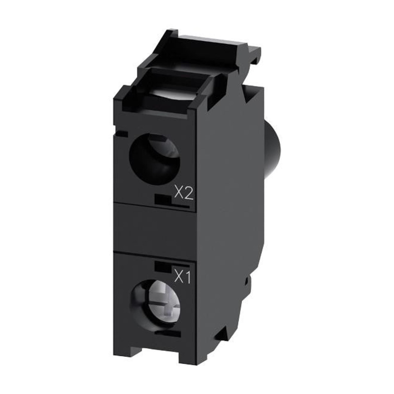 SIEMENS 3SU1401-1BB50-1AA0 LED Panel Mount Indicator, Blue, 24 V, 20 mA, IP20, IP40