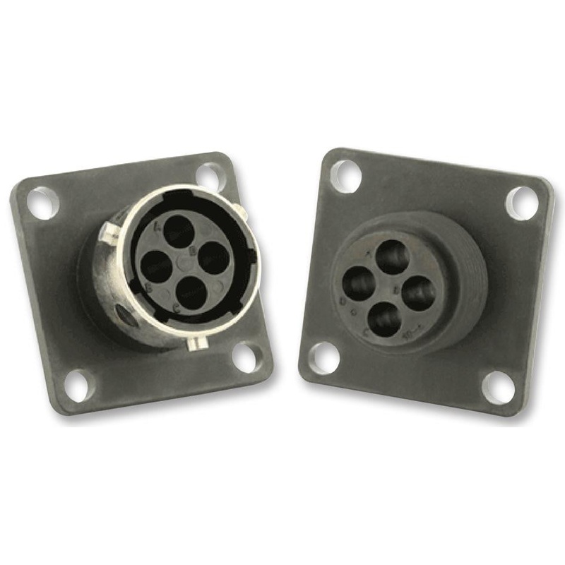 SOURIAU UTG0128SH Circular Connector, Trim Trio UTG Series, Wall Mount Receptacle, 8 Contacts