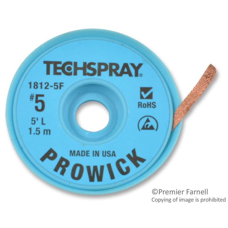 TECHSPRAY 1812-5F DESOLDERING BRAID
