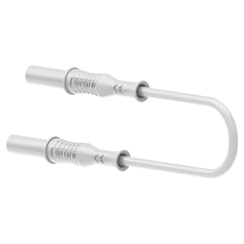 Tenma 72-14024 Banana Test Lead 4mm Plug Shrouded 19.6  500 mm White