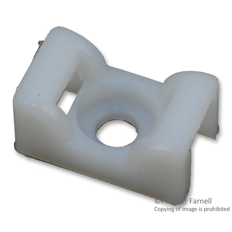 THOMAS & BETTS TC5142 CABLE TIE SADDLE SUPPORT, NYLON 6.6, NATURAL