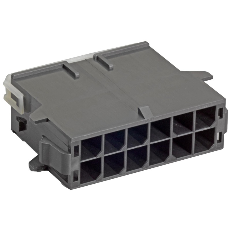 Molex 105411-1104 Connector Housing Mega-Fit 105411 Series Plug 4 Ways 5.7 mm