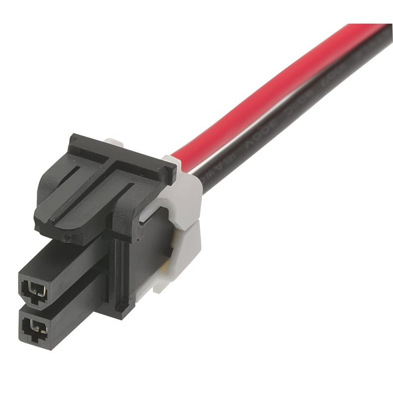 MOLEX 45135-0201 Cable Assembly, OTS, IDC Socket, 2 Way, IDC Socket, 2 Way, 5.9 , 150 mm, Black, Red