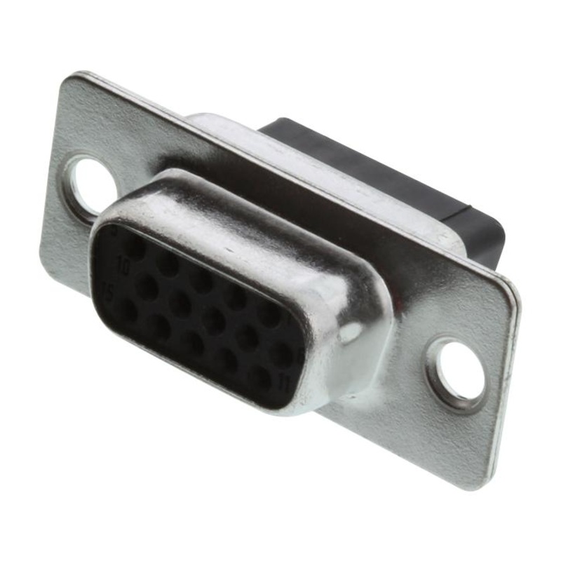 Molex / FCT 173109-0036 D Sub Connector Housing 15 Ways High Density DE 173109 Series Receptacle Steel Body