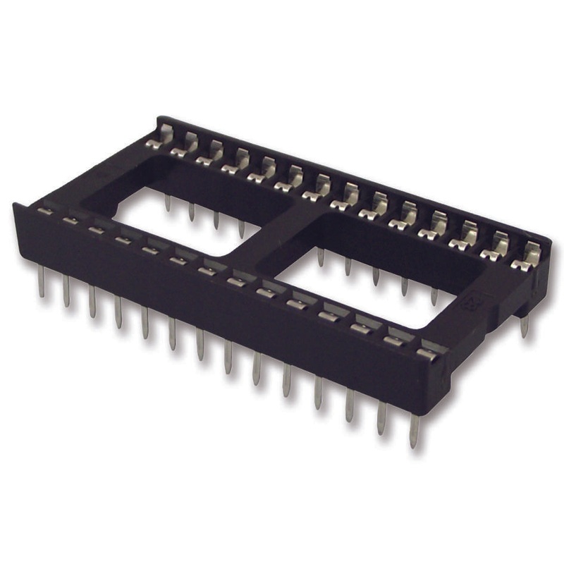 MULTICOMP MC-2227-40-06-F1 IC & Component Socket, MC-2227 Series, DIP Socket, 40 Contacts, 2.54 mm, 15.24 mm