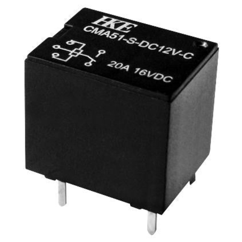 MULTICOMP MCCMA51-S-DC12V-C Automotive Relay, CMA51 Series, SPDT, 12 VDC, 20 A, Through Hole, Solder