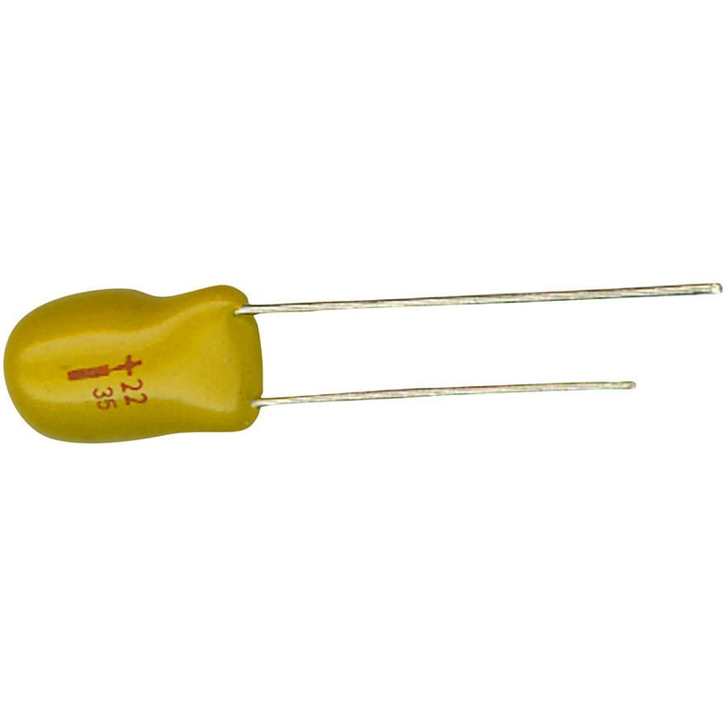 MULTICOMP MCTAR35V105KA TANTALUM CAPACITOR, 1UF, 35V, 8 OHM, 0.1, RADIAL