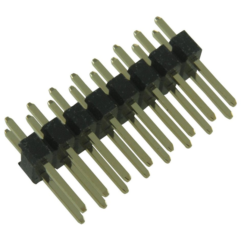 Multicomp PRO 2213S-16G 2213S-16G Pin Header Board-to-Board 2.54 mm 2 Rows 16 Contacts Through Hole Straight 2213S