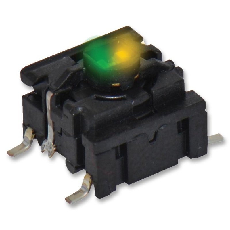 Multimec 5GSH9352242 5GSH9352242 Tactile Switch 5G Series Top Actuated Surface Mount Plunger for Cap 350 gf