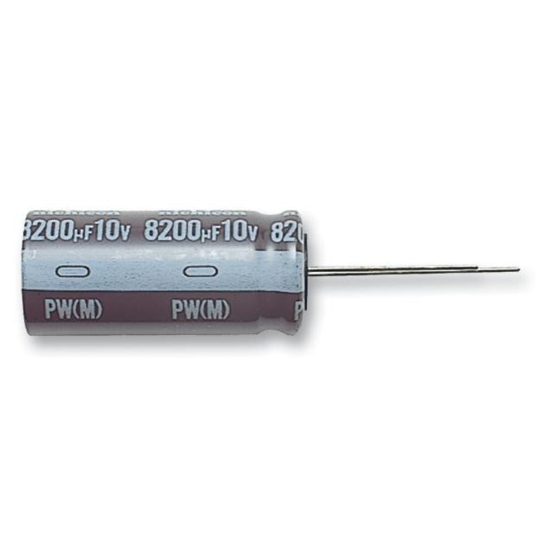 NICHICON UPW1J102MHD Electrolytic Capacitor, Miniature, 1000 F, 63 V, PW Series,  20%, Radial Leaded, 16 mm