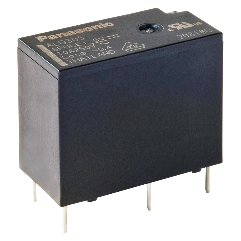 PANASONIC ALQ124 General Purpose Relay, ALQ Series, Power, Non Latching, SPDT, 24 VDC, 10 A