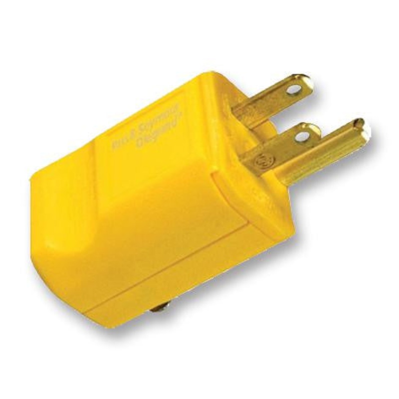 PASS & SEYMOUR PS5965-Y PLUG, 125V, 15A, MAXGRIP