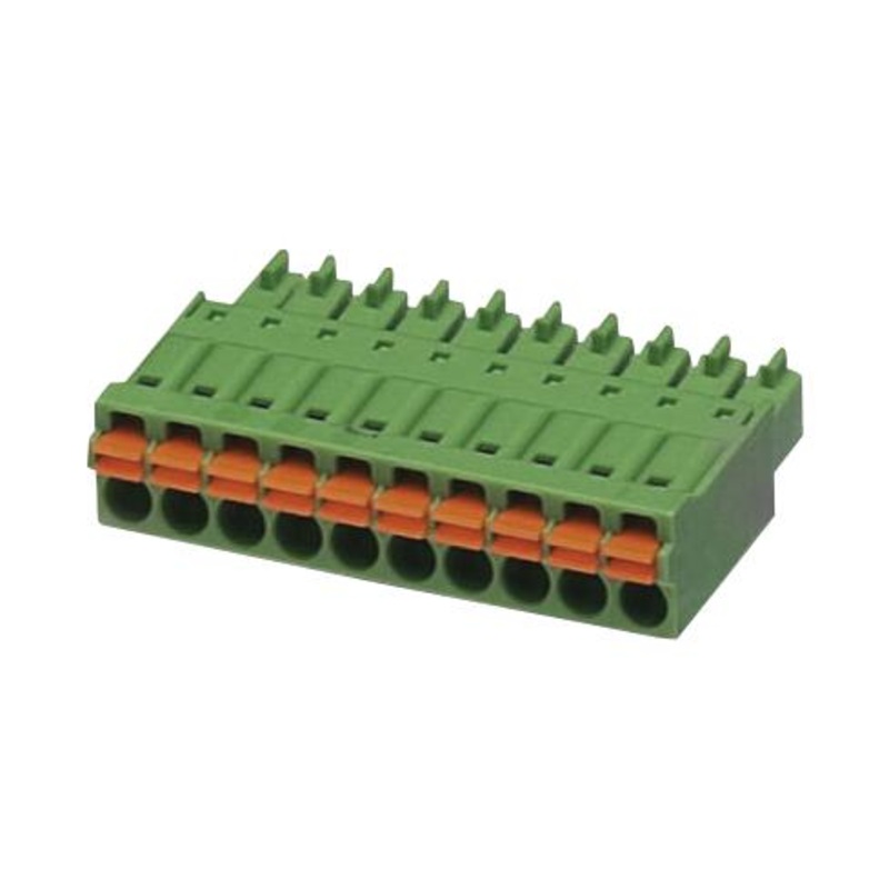 Phoenix Contact FMC 15/ 6-ST-381 FMC 6-ST-381 Pluggable Terminal Block 3.81 mm 6 Ways 24AWG to 16AWG 1.5 mm Push In 8 A