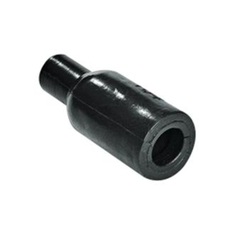 HELLERMANNTYTON 410-09001 Heat Shrink Boot, Bottle Shape, MIL Style, Rib, Straight, 0.47 , 12 mm, Black, 1.06 , 27 mm 1009-1-G-PO-X-BK