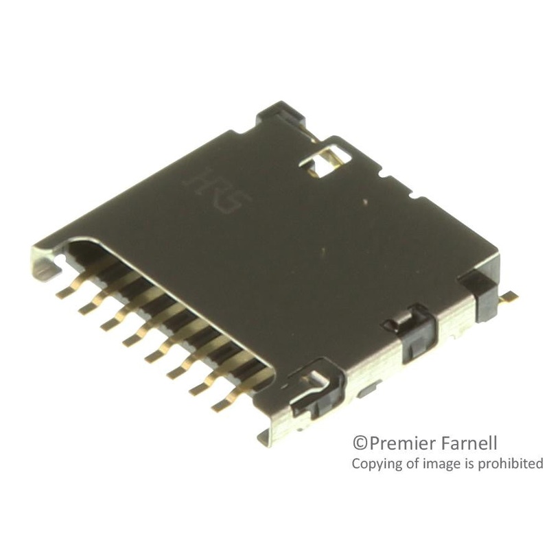 HIROSE(HRS) DM3D-SF Memory Socket, DM3 Series, Memory Socket, 8 Contacts, Copper Alloy, Gold Plated Contacts