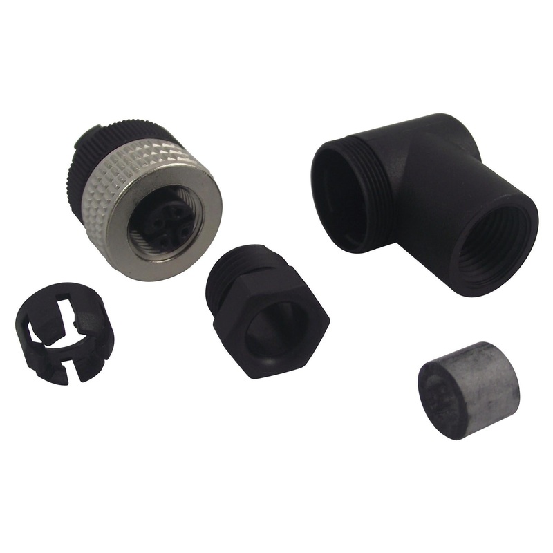 HIRSCHMANN ELWIKA 4012 PG7 Sensor Connector, Female, 4 Pole, PG7, Right Angled