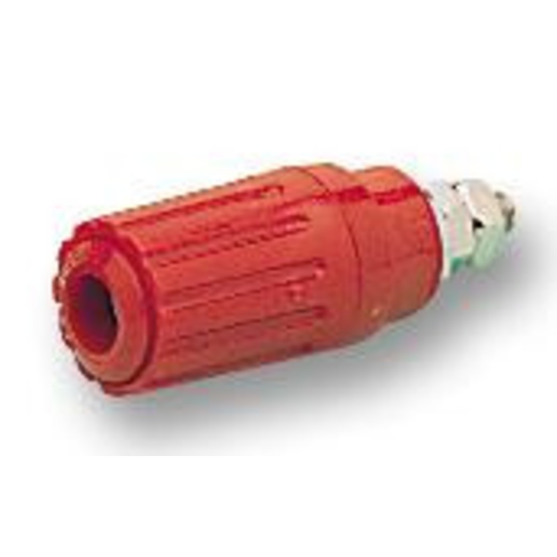 HIRSCHMANN TEST AND MEASUREMENT 931714101 Binding Post, PKI 110 Series, 35 A, 60 V, Nickel Plated Contacts, Brass, Red