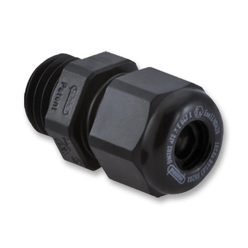 HUMMEL 1.292.1611.50 Cable Gland, M16 x 1.5, 5 mm, 10 mm, Nylon (Polyamide), Fibreglass Reinforced, Black